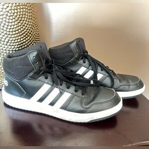Adidas Hoops 2.0 Mid Mens Basketball Shoes FY8618 Black/White Sz 12